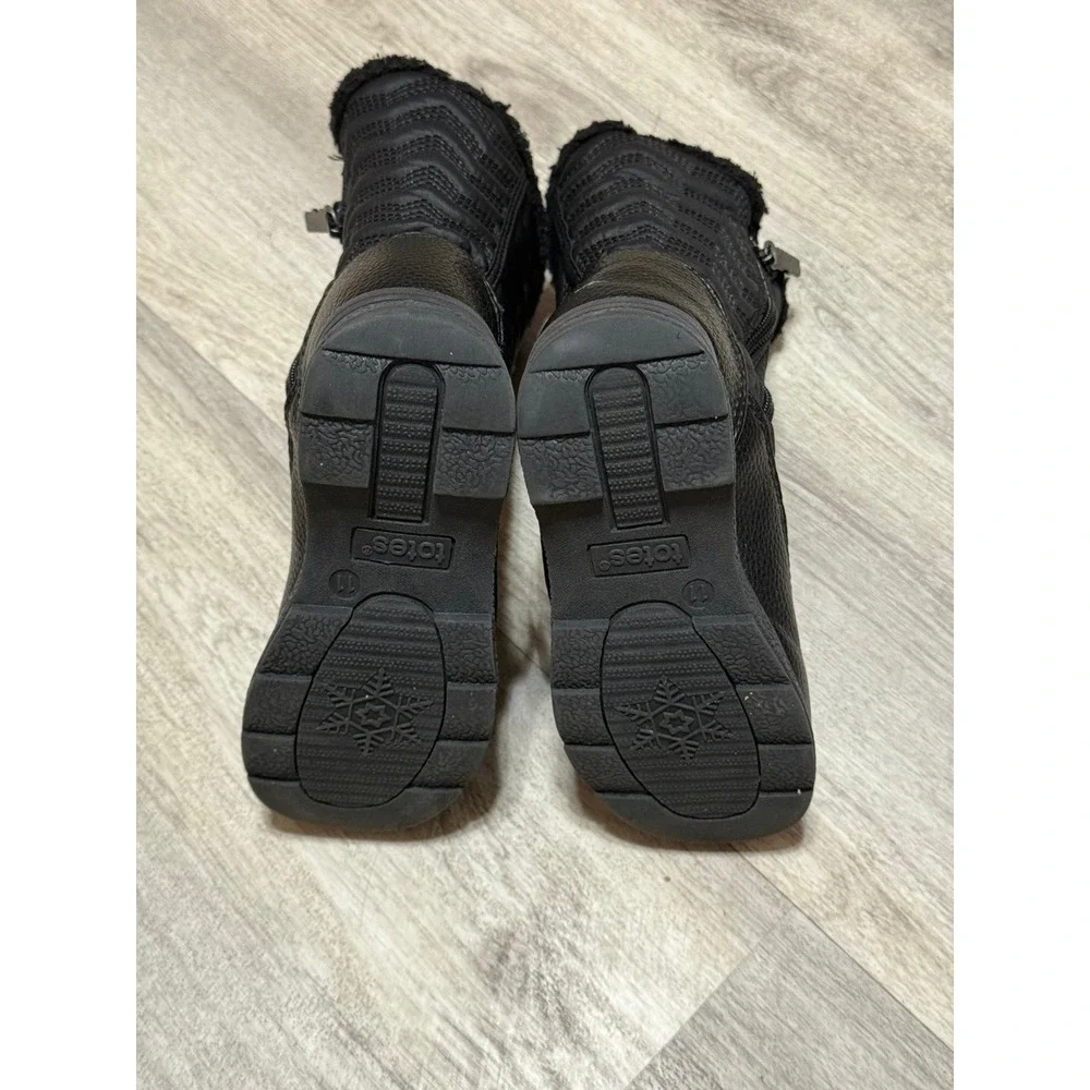 Girls Totes black winter Boots size 11M‎